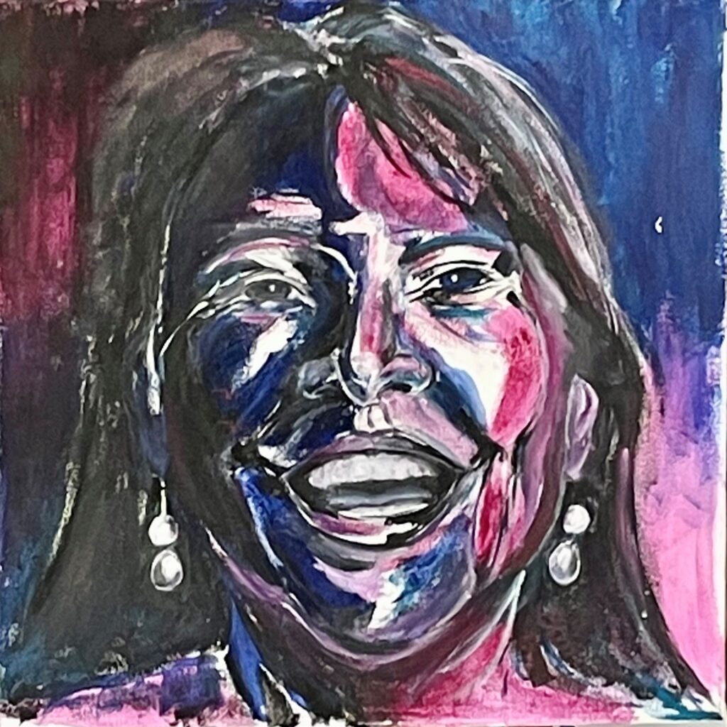 Selbstportrait 1 Andrea Blum Ausstellung ZSC Zahnarzt Stuttgart